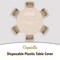 Exquisite Disposable Round Plastic Tablecloths – 12 Pack 84" Disposable Table Cloths – Indoor/Outdoor Party Tablecloth – Round Plastic Table Cover for Events & Party Supplies